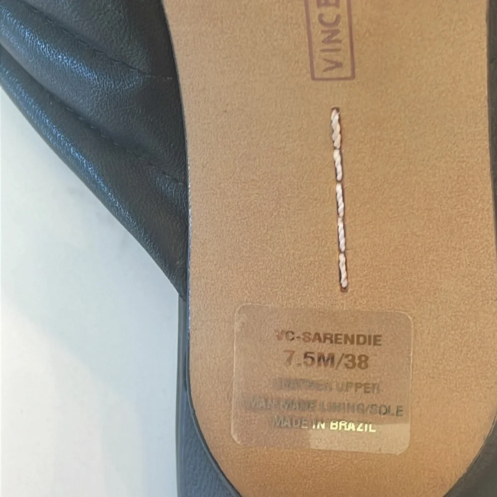 Vince Camuto Women’s Sarendie Black Quilted Strap Slide Sandal Size 7.5 … - Picture 10 of 10